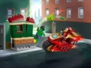 Lego 76287 Iron Man with Bike and The Hulk (Железный человек на мотоцикле и Халк)