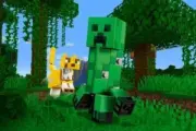Lego 21156 BigFig Creeper and Ocelot (Большие фигурки Minecraft, Крипер и Оцелот)